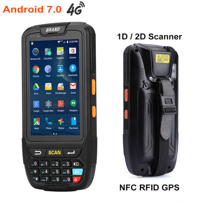 4.0 بوصة 480x800 الصناعية المحمولة الطرفية 4G PDA الماسح الضوئي Android