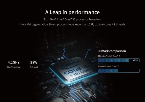 13.3 بوصة Windows 10 كمبيوتر محمول إنتل صناعي متين HDMI 1920x1080