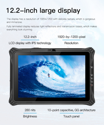 Windows 10 IPS Rugged Tablet PC مع كاميرا أمامية 2.0MP خلفية بدقة 8.0MP