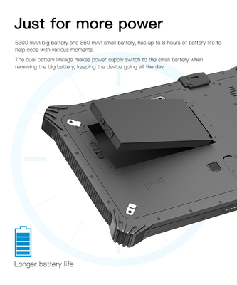 Windows 10 IPS Rugged Tablet PC مع كاميرا أمامية 2.0MP خلفية بدقة 8.0MP