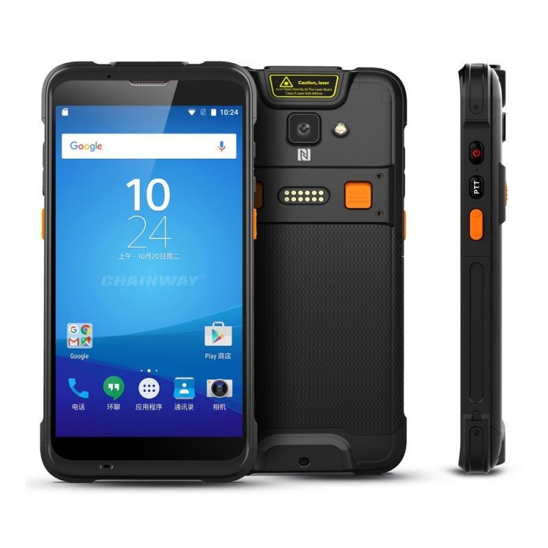5.5 بوصة 1440x720 طويلة المدى UHF RFID قارئ محمول أندرويد 9.0 OS